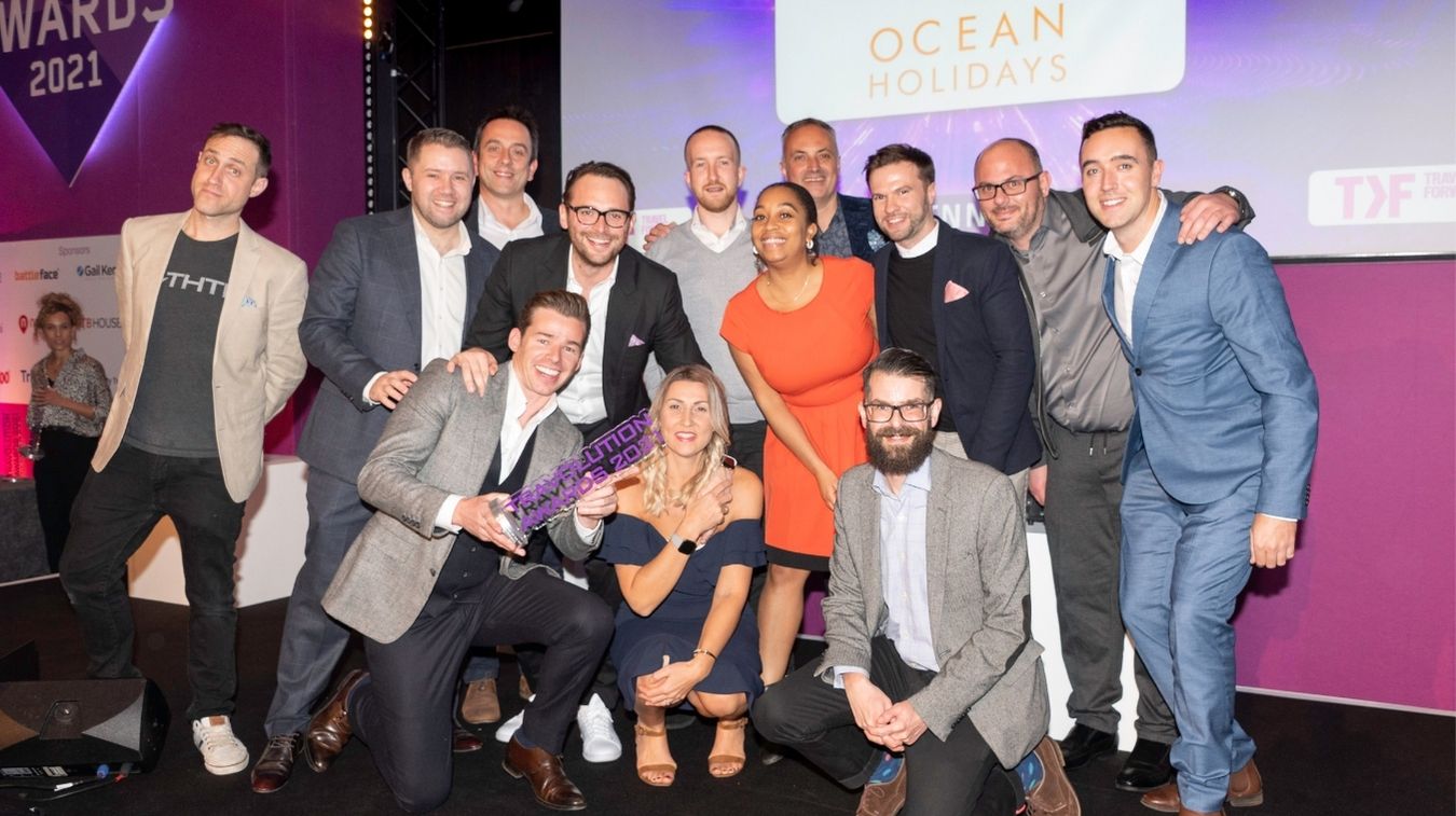 Ocean Holidays at the Travolution Awards 2021
