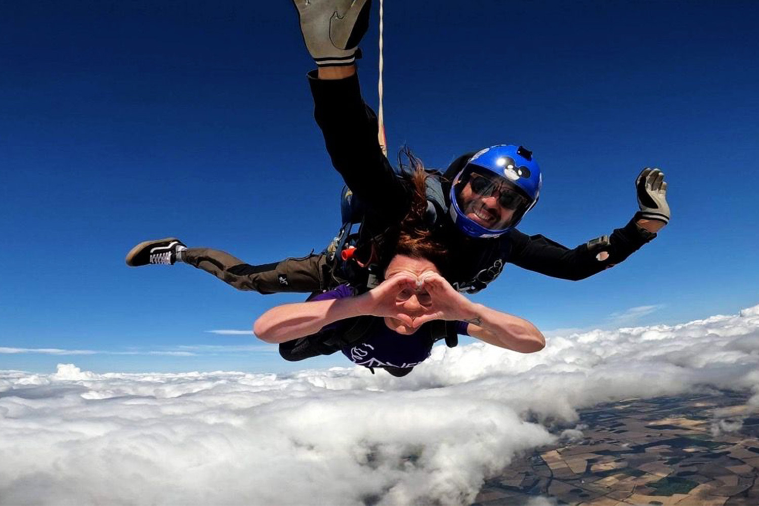 Ocean Holidays skydiving for charity